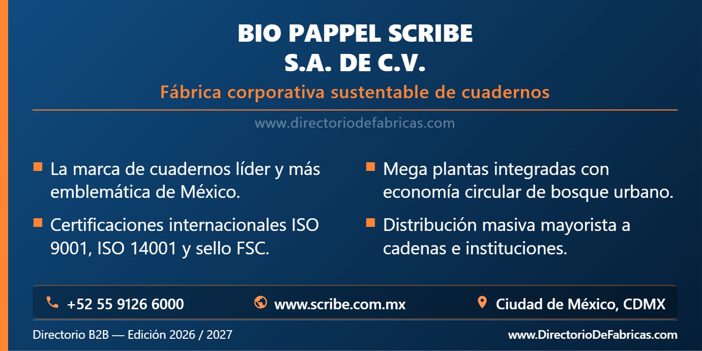 Business Card: Bio Pappel Scribe │ Directorio De Fabricas