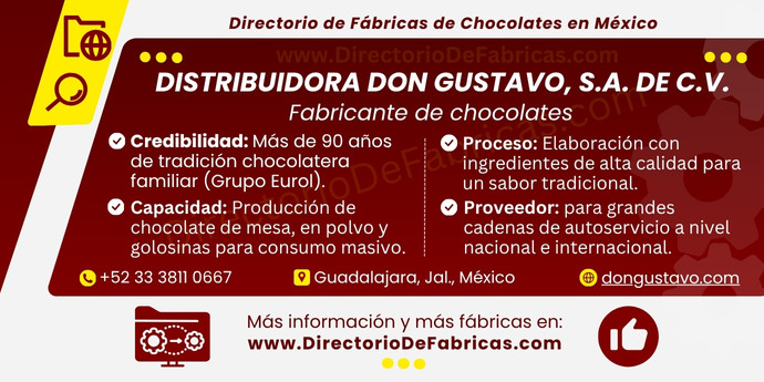 Business Card: Don Gustavo │ Directorio De Fabricas