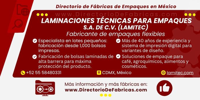 Business Card: LAMITEC │ Directorio De Fabricas