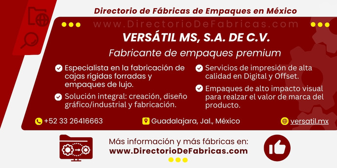 Business Card: Versátil MS, S.A. de C.V. │ Directorio De Fabricas