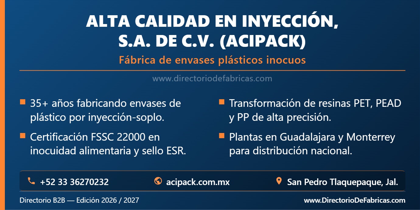 Business Card: Alta Calidad en Inyección, S.A. de C.V. (ACIPACK) │ Directorio De Fabricas