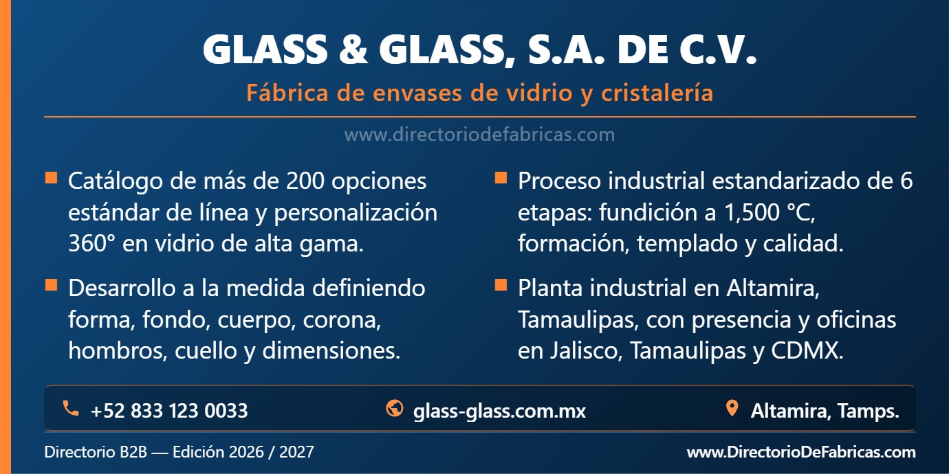 Business Card: Glass & Glass, S.A. de C.V. │ Directorio De Fabricas