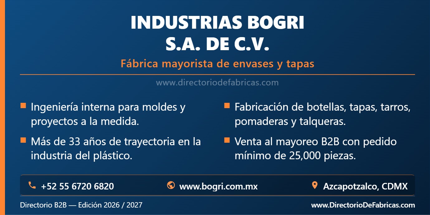 Business Card: Industrias Bogri, S.A. de C.V. │ Directorio De Fabricas