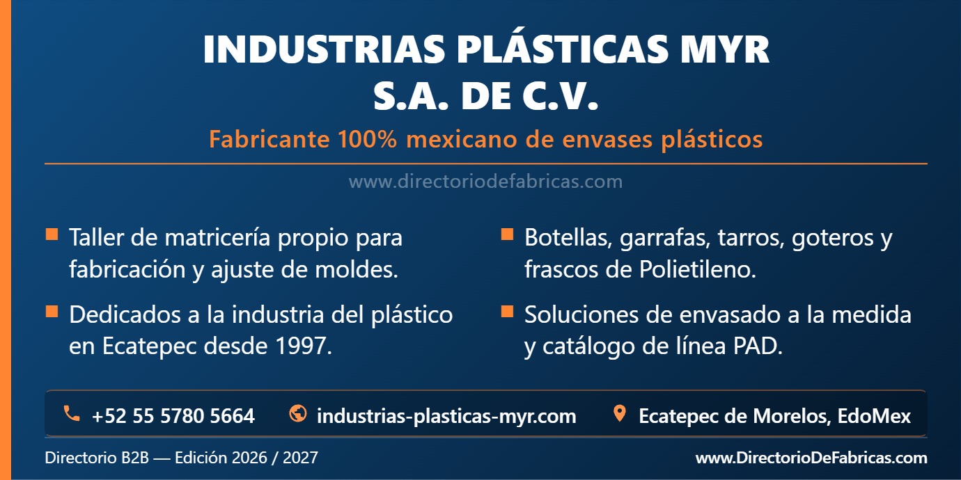 Business Card: Industrias Plásticas MYR, S.A. de C.V. │ Directorio De Fabricas