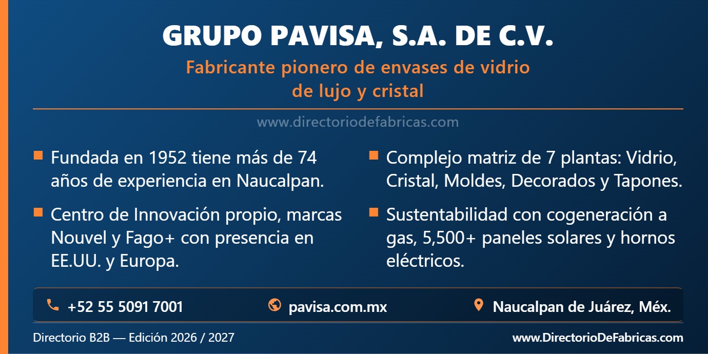 Business Card: Grupo Pavisa, S.A. de C.V. │ Directorio De Fabricas