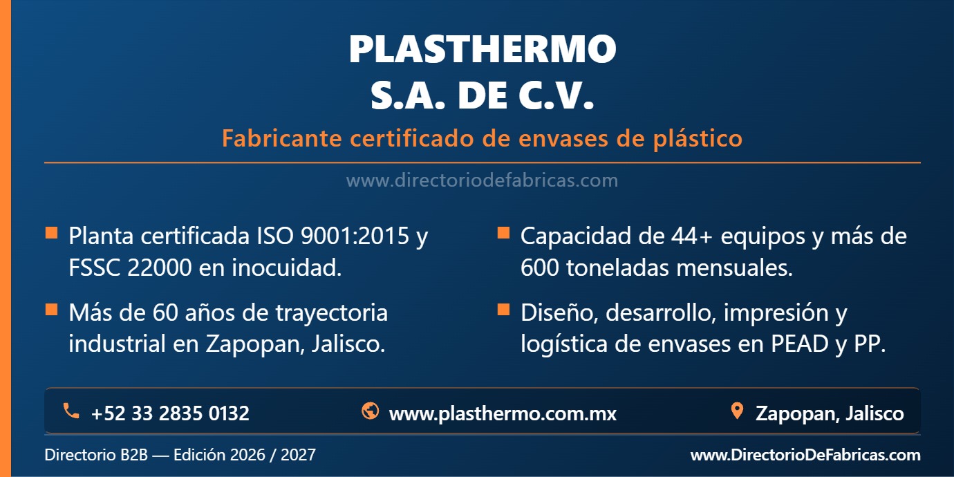 Business Card: Plasthermo, S.A. de C.V. │ Directorio De Fabricas