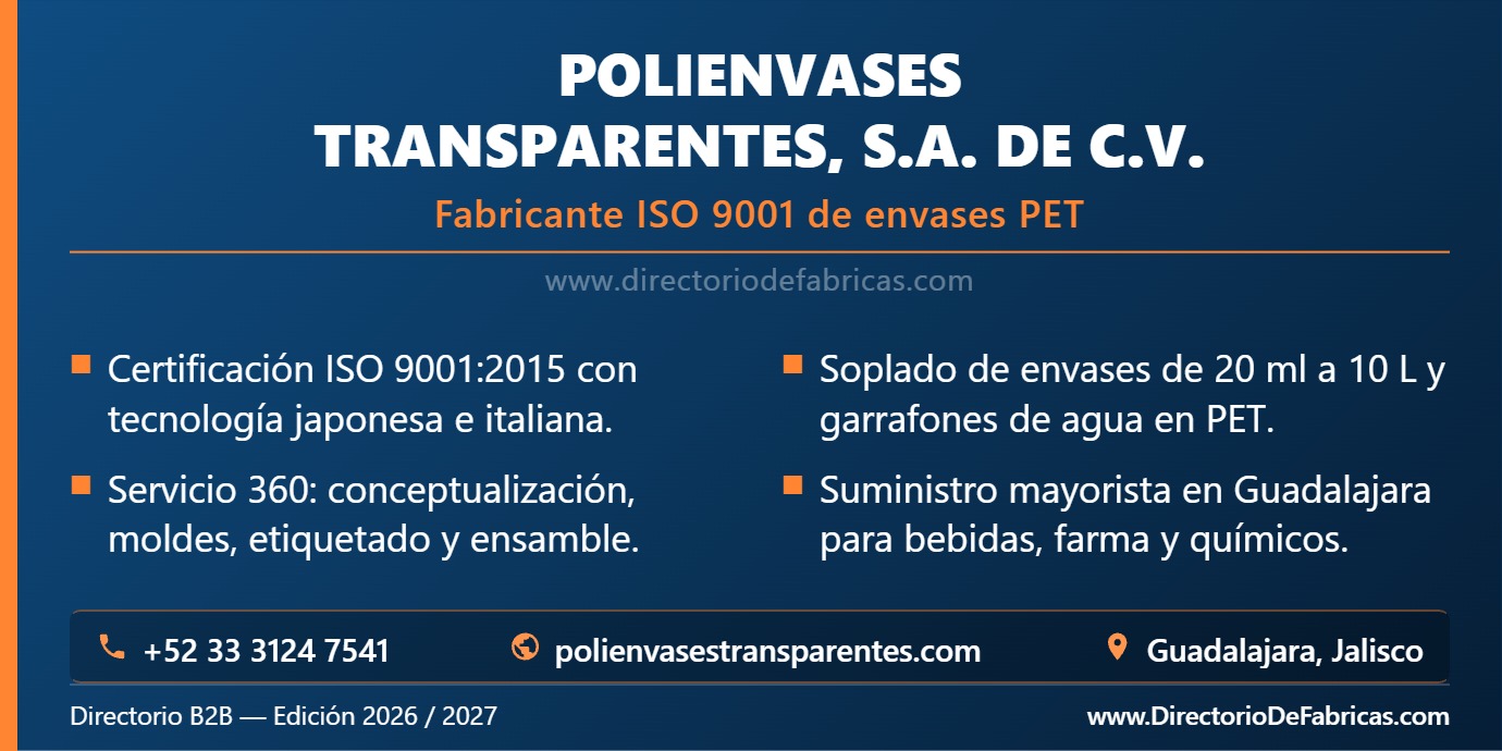 Business Card: Polienvases Transparentes, S.A. de C.V. │ Directorio De Fabricas
