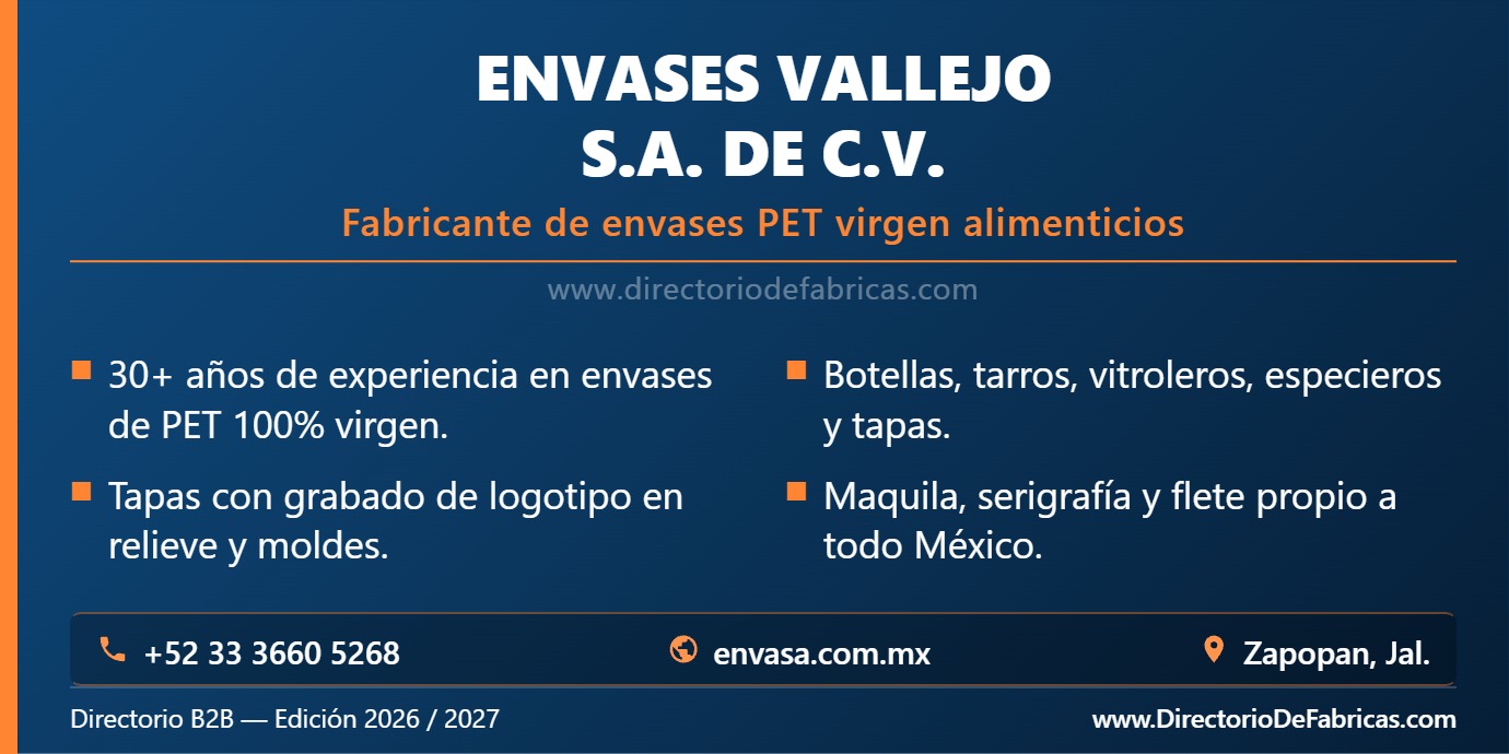 Business Card: Envases Vallejo, S.A. de C.V. │ Directorio De Fabricas