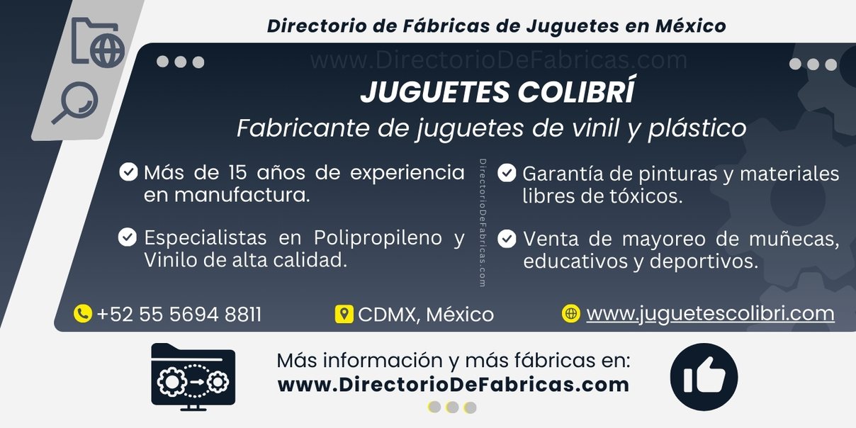 Business Card: Juguetes Colibrí │ Directorio De Fabricas