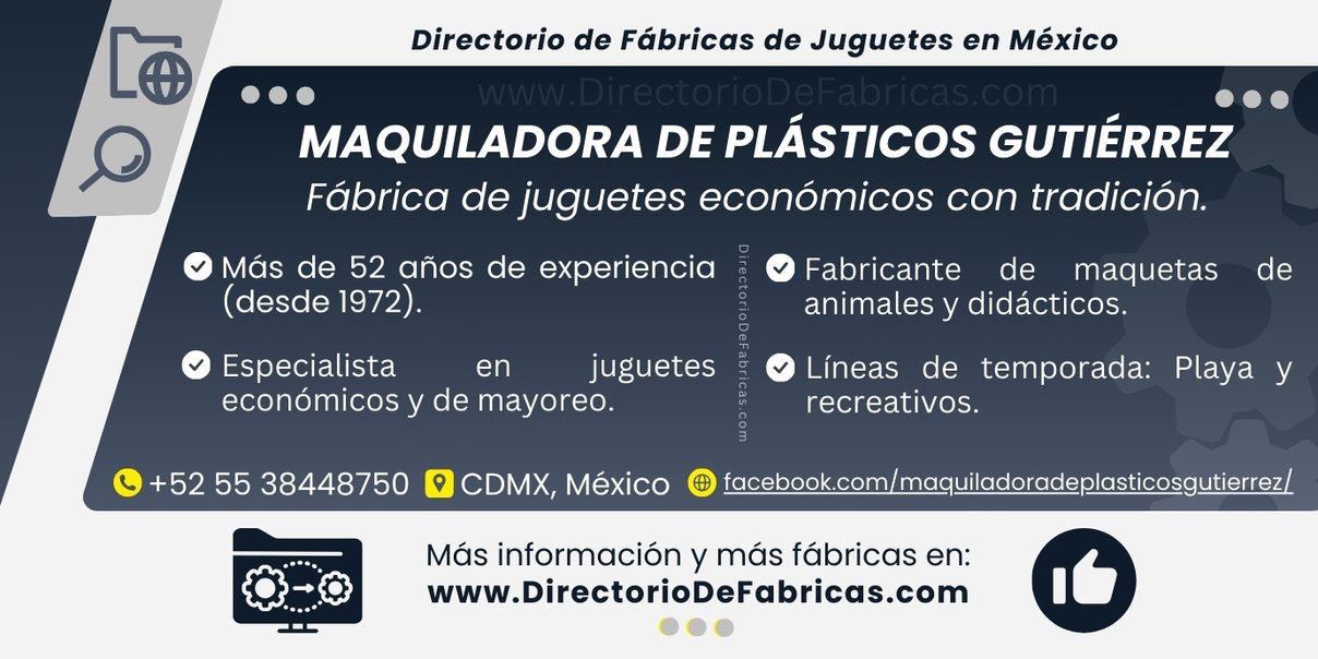 Business Card: Maquiladora de Plásticos Gutiérrez │ Directorio De Fabricas