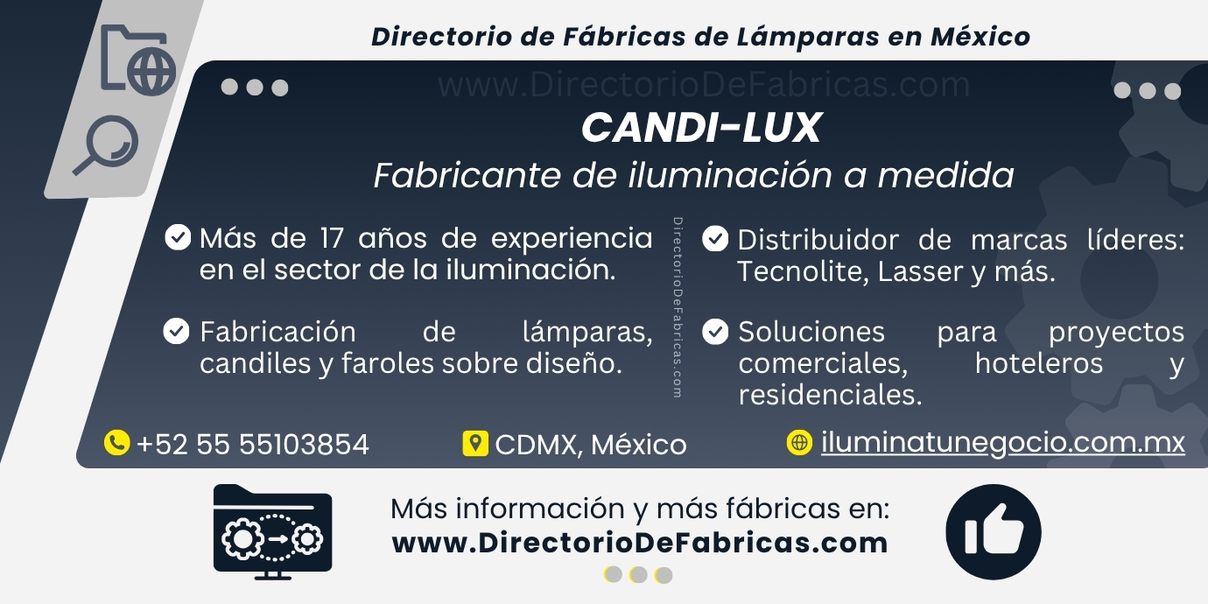 Business Card: Candi-Lux │ Directorio De Fabricas