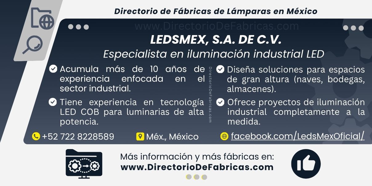 Business Card: Ledsmex, S.A. de C.V. │ Directorio De Fabricas