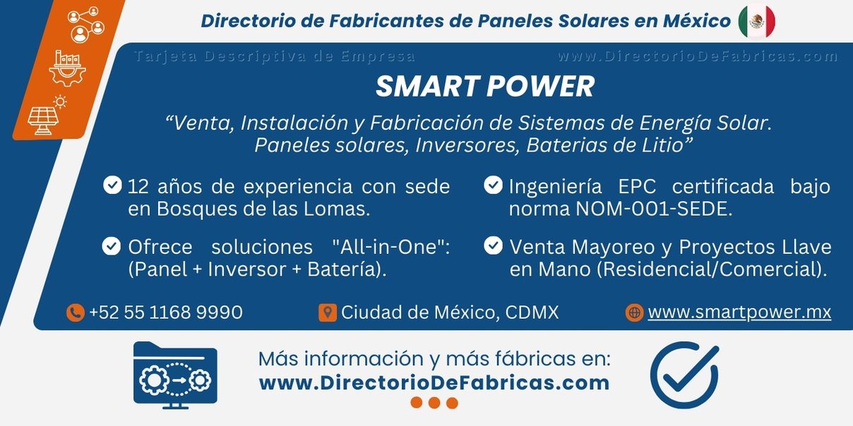 Business Card: SMART POWER │ Directorio De Fabricas