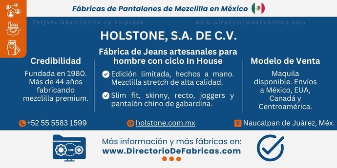 Business Card: Holstone │ Directorio De Fabricas