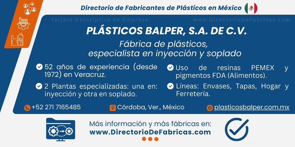 Business Card: Plásticos Balper │ Directorio De Fabricas