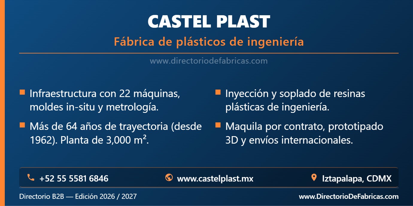 Business Card: CASTEL PLAST │ Directorio De Fabricas