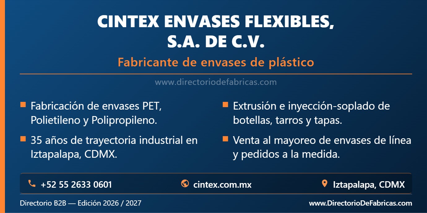 Business Card: Cintex Envases Flexibles, S.A. de C.V. │ Directorio De Fabricas