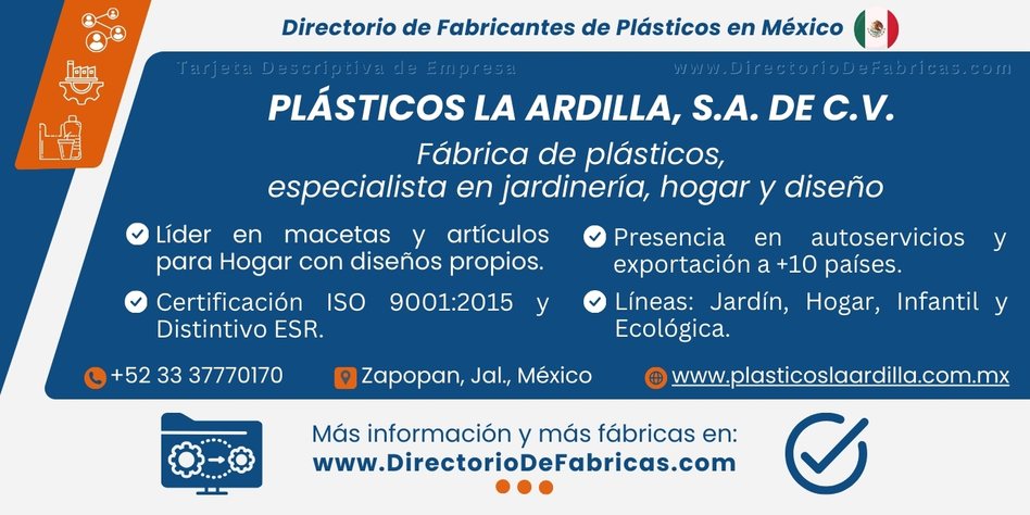 Business Card: Plásticos La Ardilla │ Directorio De Fabricas