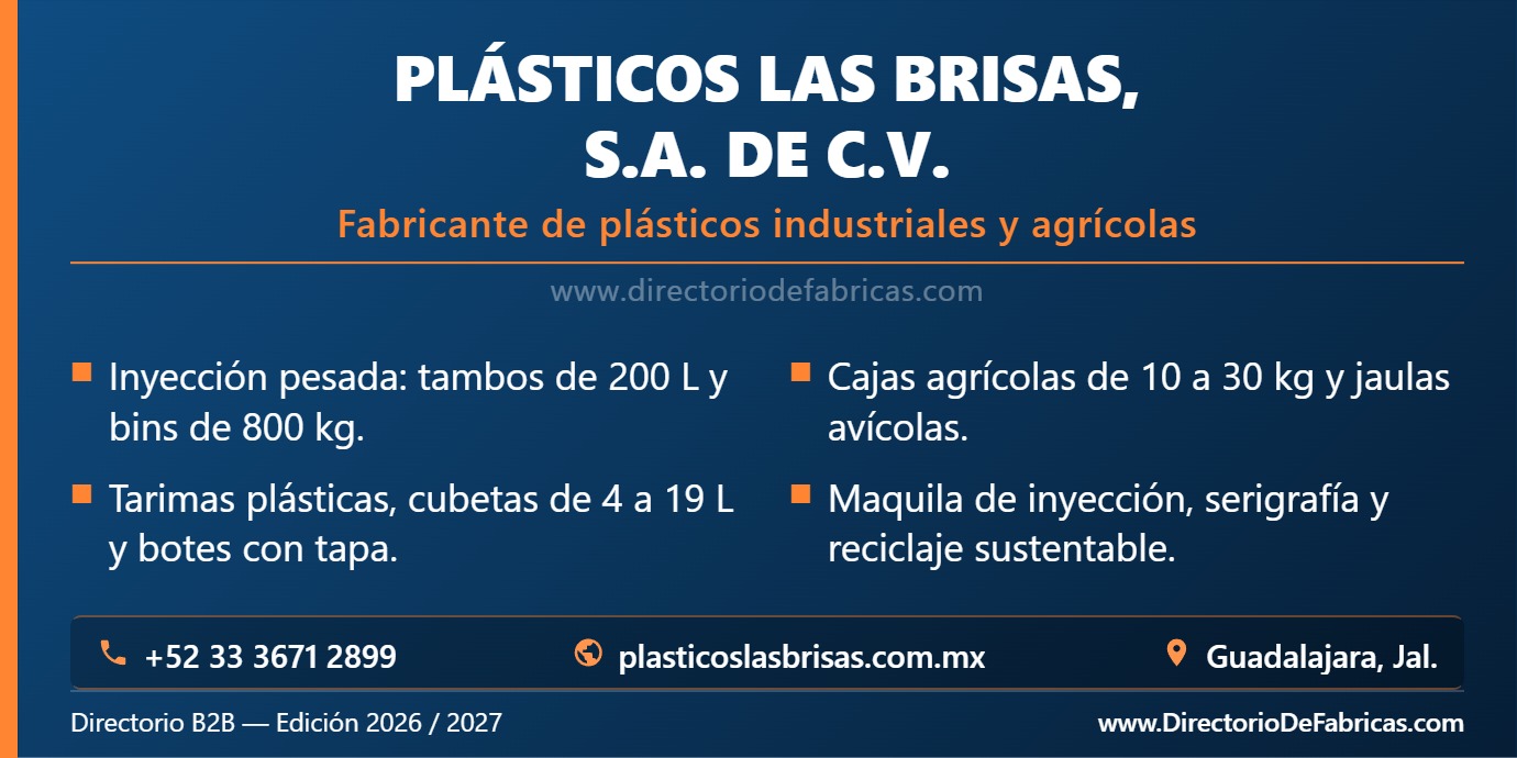 Business Card: Plásticos Las Brisas, S.A. de C.V. │ Directorio De Fabricas