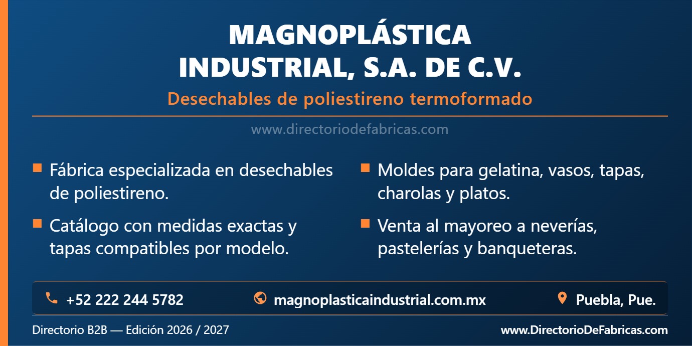 Business Card: Magnoplástica Industrial, S.A. de C.V. │ Directorio De Fabricas