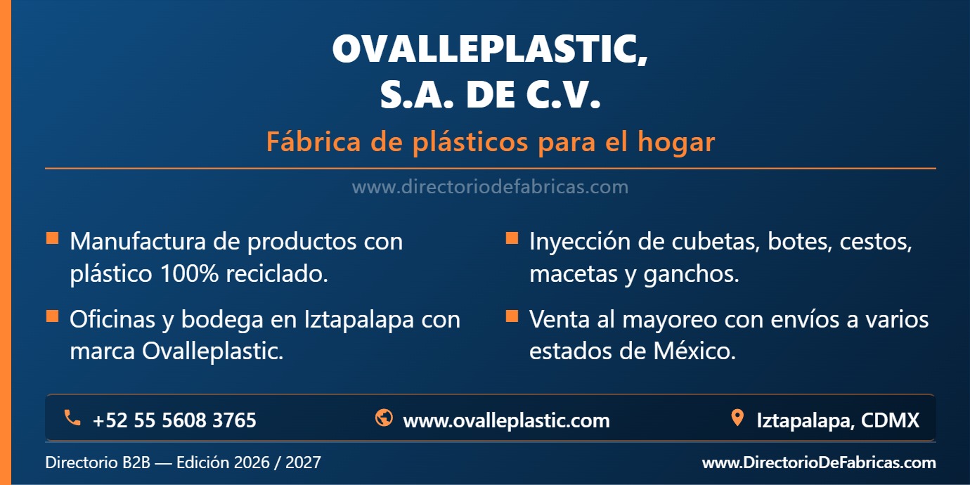 Business Card: OVALLEPLASTIC │ Directorio De Fabricas