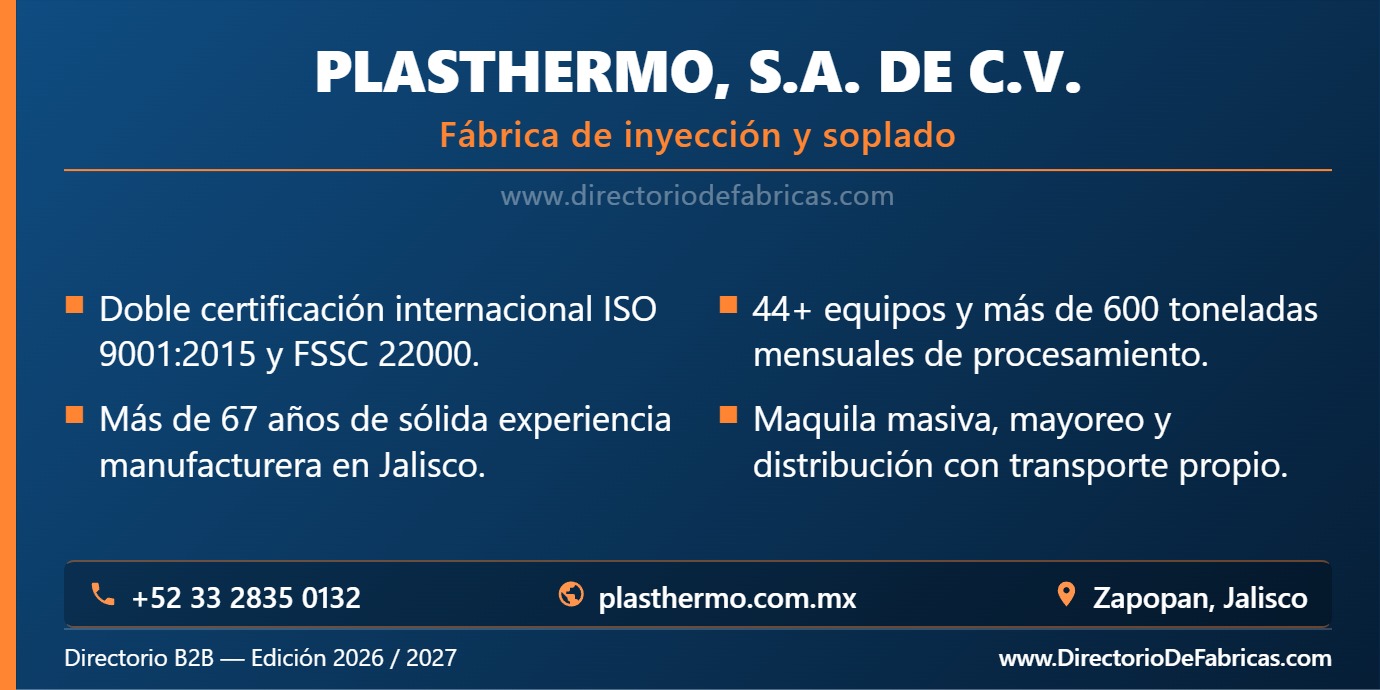 Business Card: Plasthermo, S.A. de C.V. │ Directorio De Fabricas