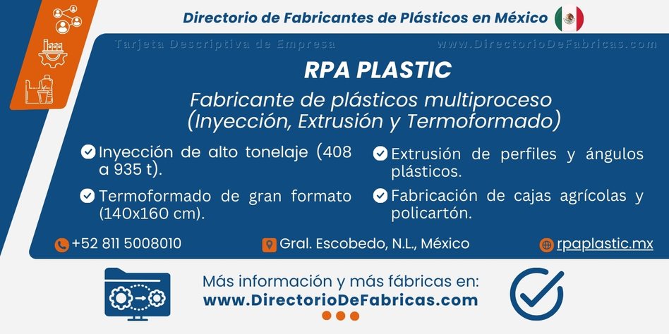 Business Card: RPA Plastic │ Directorio De Fabricas