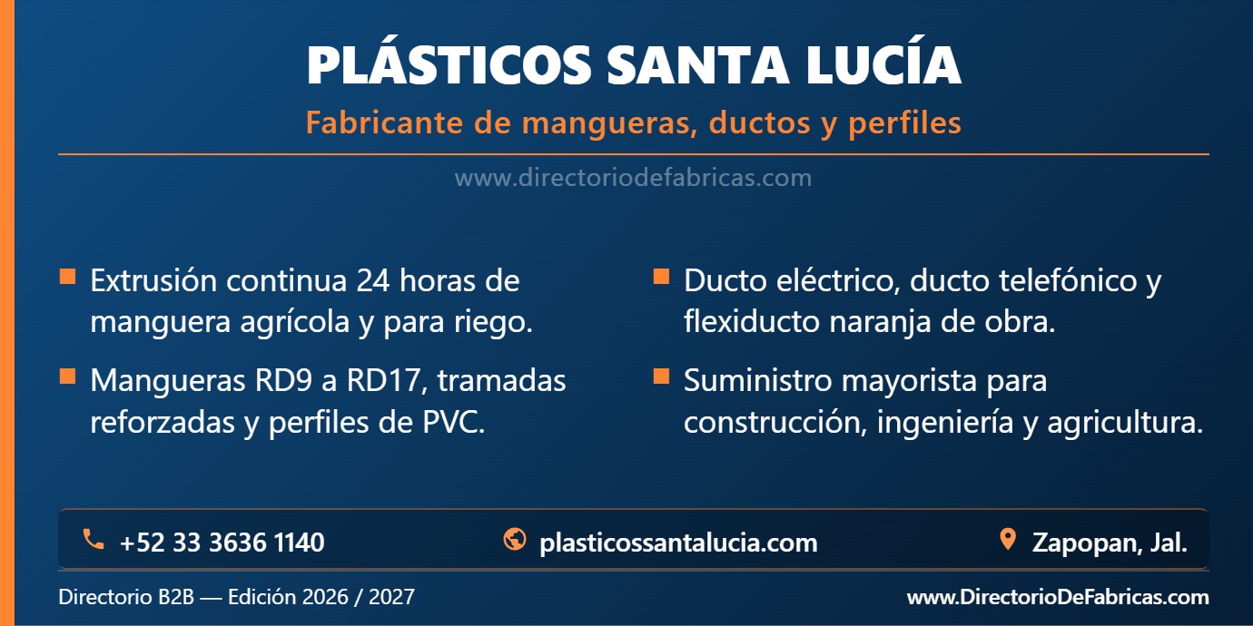 Business Card: Plásticos Santa Lucía │ Directorio De Fabricas