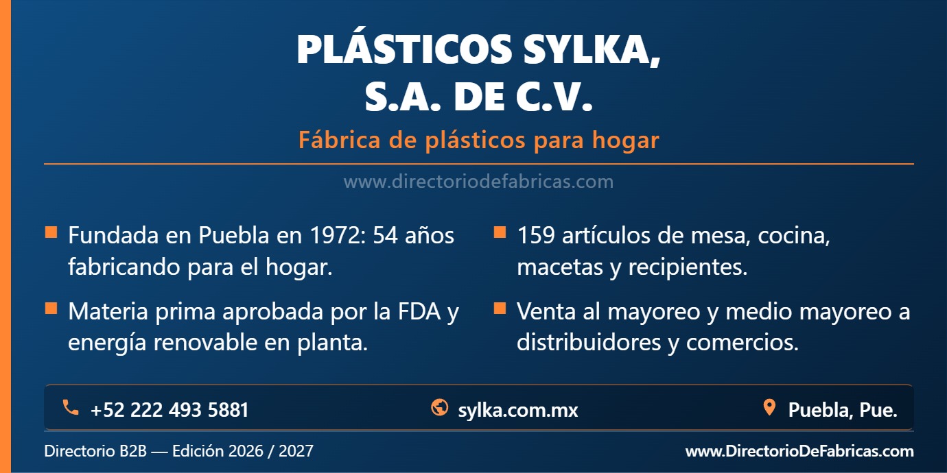 Business Card: Plásticos Sylka, S.A. de C.V. │ Directorio De Fabricas