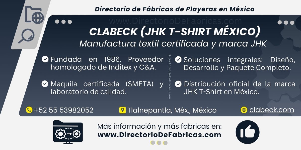 Business Card: Clabeck │ Directorio De Fabricas