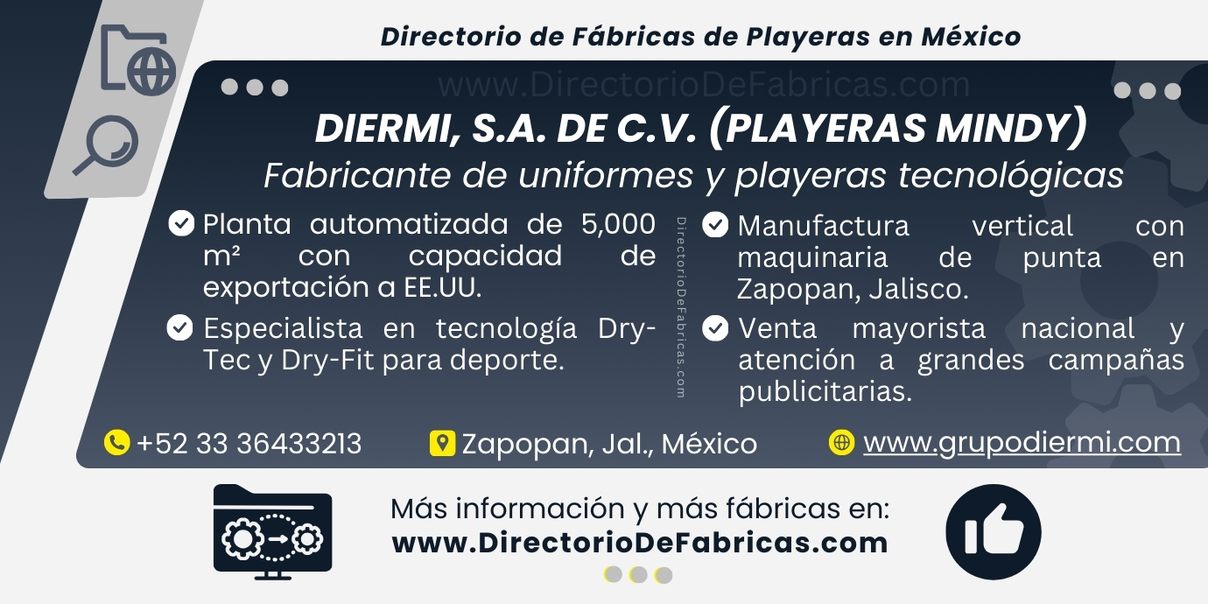 Business Card: Playeras Mindy │ Directorio De Fabricas