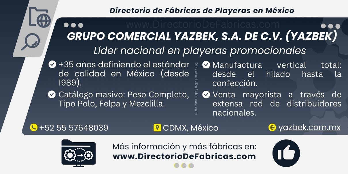 Business Card: Yazbek │ Directorio De Fabricas