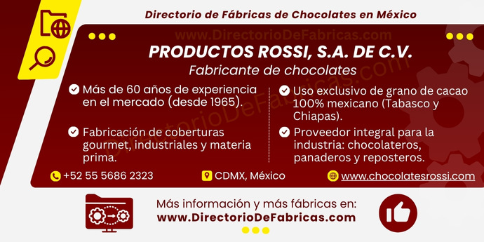 Business Card: Productos Rossi, S.A. DE C.V. │ Directorio De Fabricas