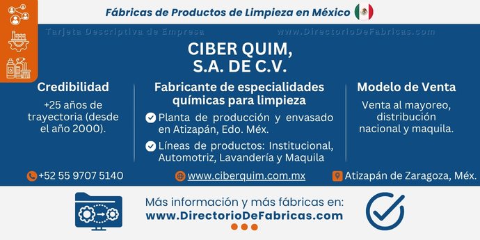 Business Card: CIBER QUIM, S.A. DE C.V. │ Directorio De Fabricas