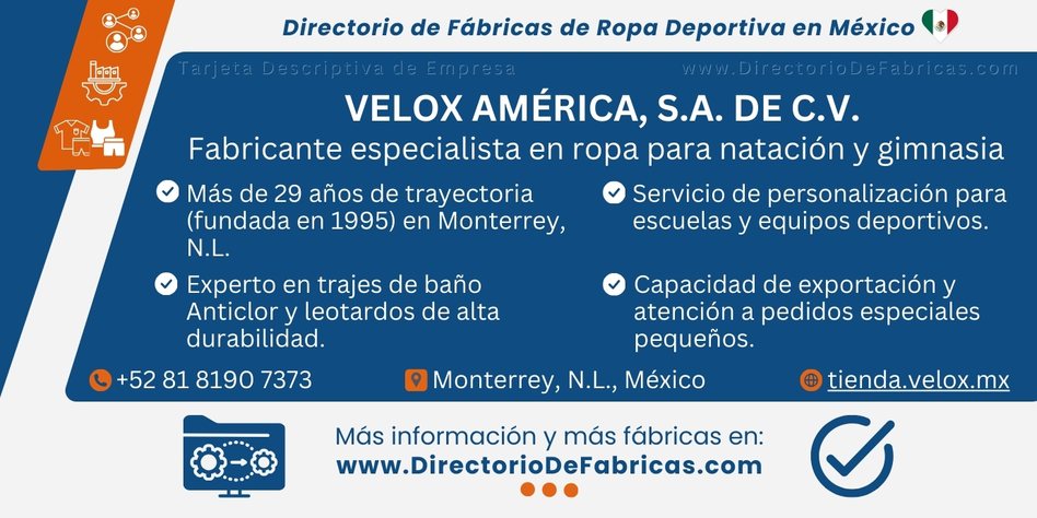 Business Card: Velox América │ Directorio De Fabricas