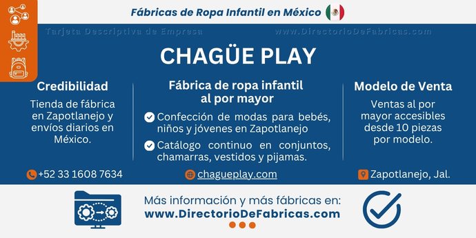 Business Card: Chagüe Play │ Directorio De Fabricas
