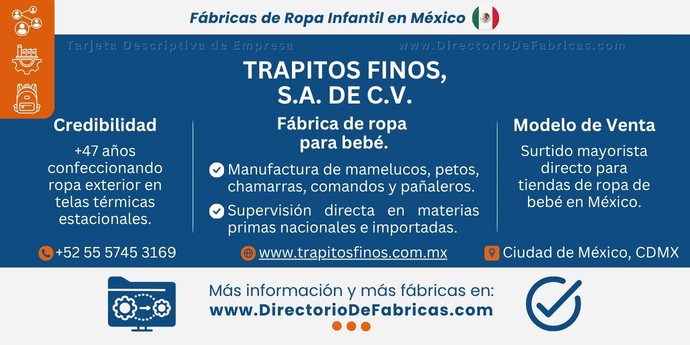 Business Card: Trapitos Finos, S.A. de C.V. │ Directorio De Fabricas