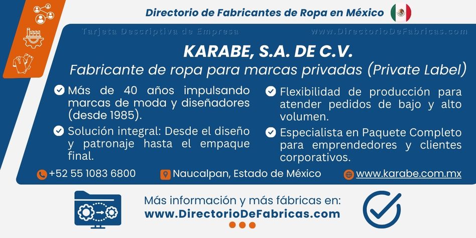 Business Card: Karabe │ Directorio De Fabricas