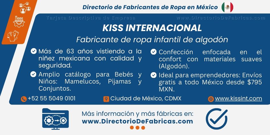 Business Card: Kiss Internacional │ Directorio De Fabricas