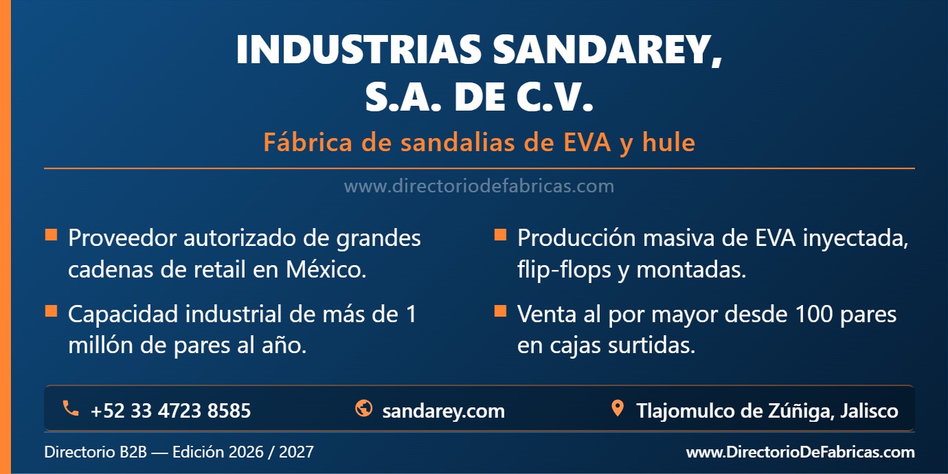 Business Card: Industrias Sandarey, S.A. de C.V. │ Directorio De Fabricas