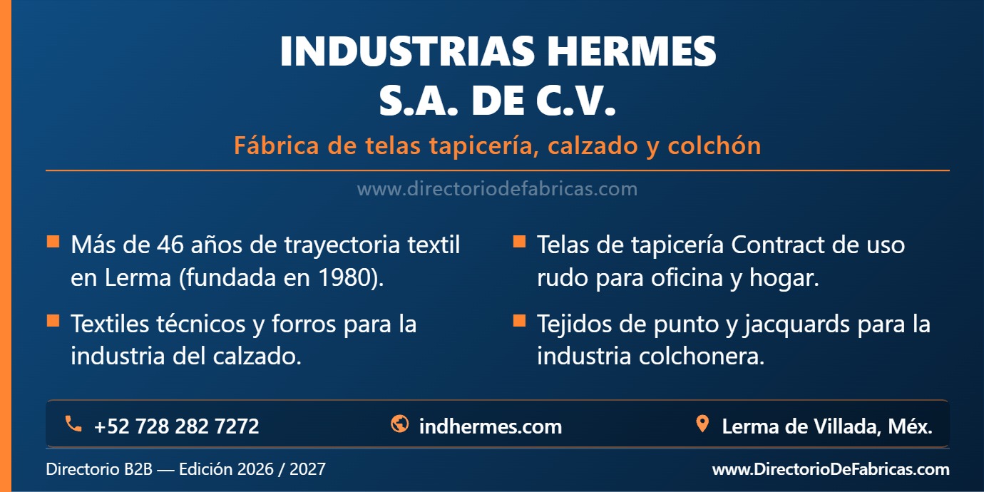 Business Card: Industrias Hermes, S.A. de C.V. │ Directorio De Fabricas