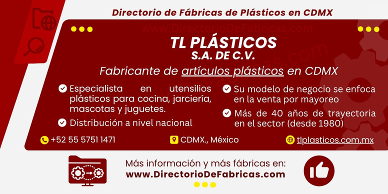 Business Card: Tl Plasticos, S.A. de C.V. │ Directorio De Fabricas