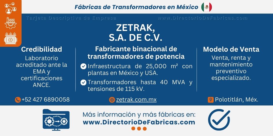 Business Card: Zetrak │ Directorio De Fabricas