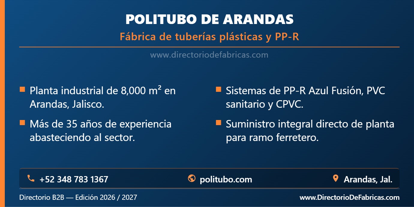 Business Card: Politubo de Arandas │ Directorio De Fabricas
