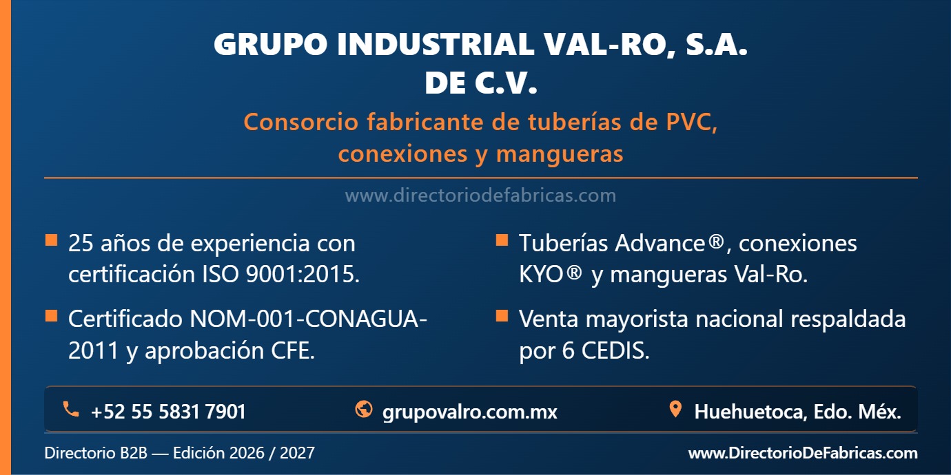 Business Card: Grupo Val-Ro │ Directorio De Fabricas