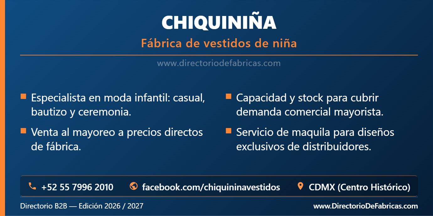 Business Card: CHIQUINIÑA │ Directorio De Fabricas