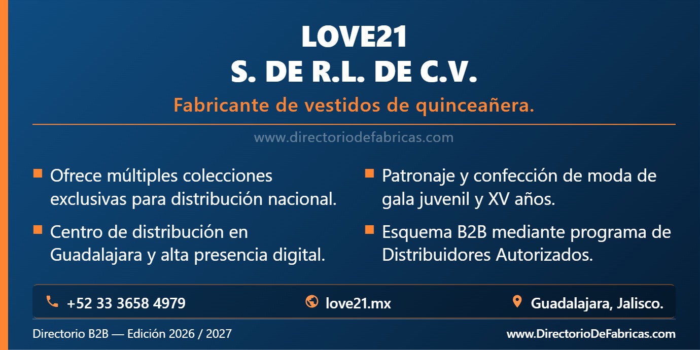 Business Card: LOVE21 │ Directorio De Fabricas