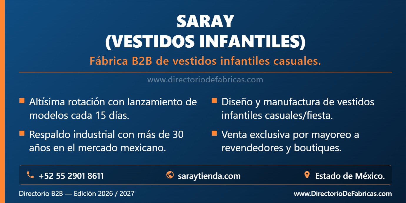 Business Card: Saray │ Directorio De Fabricas