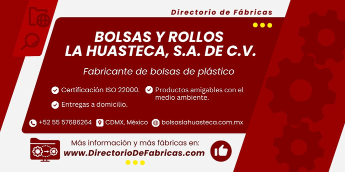Tarjeta: Bolsas y Rollos La Huasteca, S.A. de C.V.