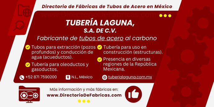 Business Card: TUBERÍA LAGUNA │ Directorio De Fabricas